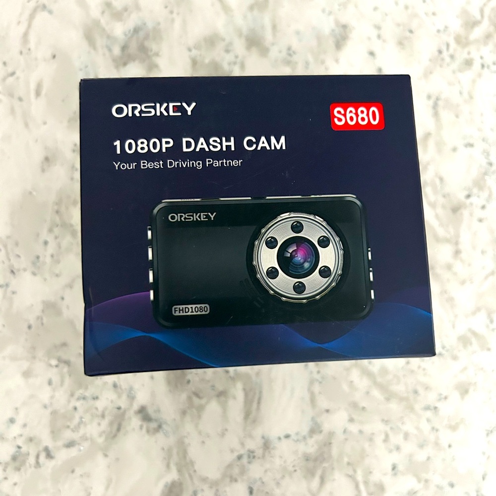 Dash Cam…Orskey. New in Box.